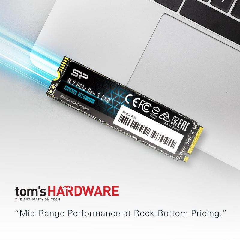 SSD Silicon Power P34A60 512 GB NVMe M.2 PCIe Gen3x4 2280 - SP